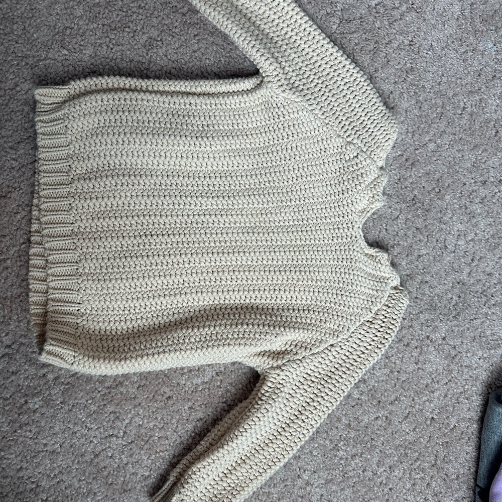 Cozy Cream Knit Sweater